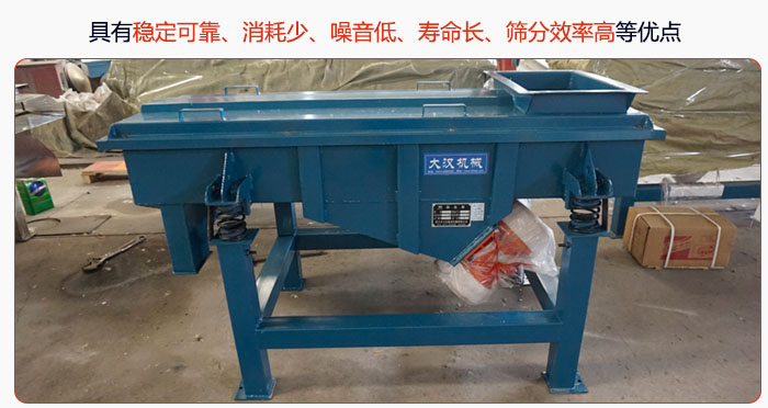 具有穩定可靠、消耗少、噪音低、壽命長、振型穩、篩分效率高等優點