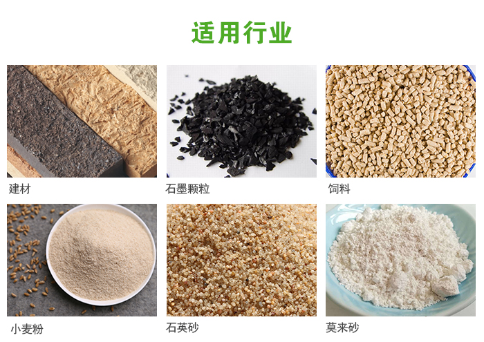 高頻振動篩主要用于化工，建材，石墨顆粒，飼料，小麥粉，石英砂，豆?jié){，果汁等各種物料的干法、濕法篩分、分級、脫水，過濾。